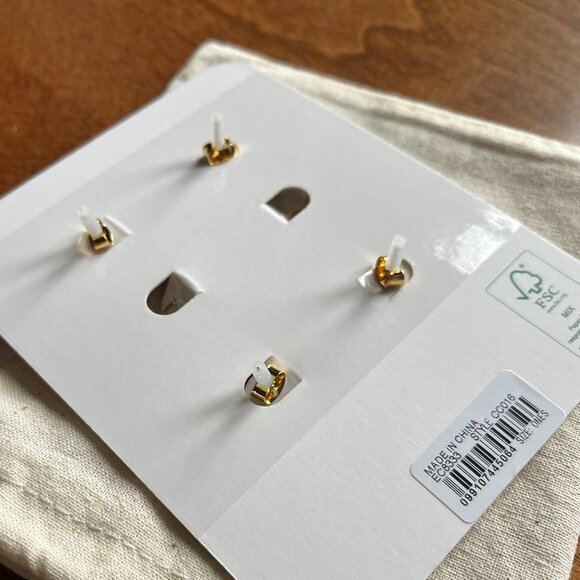 J. Crew cubic zirconia earrings set NWT - Picture 8 of 10